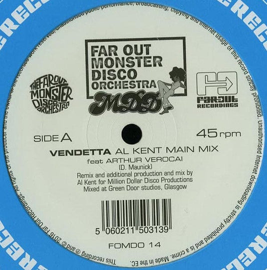 Far Out Monster Disco Orchestra Feat. Arthur Verocai - Vendetta (Al Kent Remixes) (12") Far Out Recordings Vinyl 5060211503139