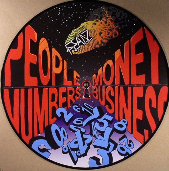 Feadz – People Numbers Money Business (12", Because Music, 2009) Front Cover