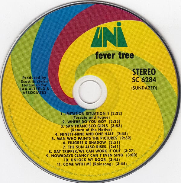 Fever Tree - Fever Tree (CD) Sundazed Music CD 090771628428