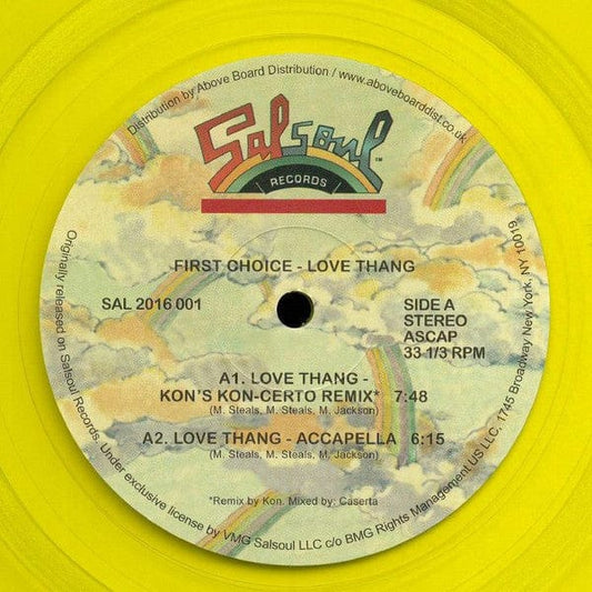 First Choice - Love Thang (12", RP, Yel) Salsoul Records