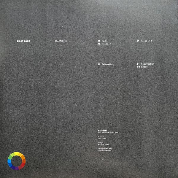 First Tone - Reactions (2x12") Spectrum Spools Vinyl
