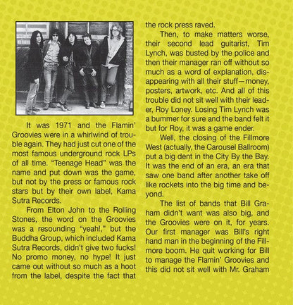 Flamin' Groovies – Live 1971 San Francisco (CD, RockBeat Records, 2017) Image 3