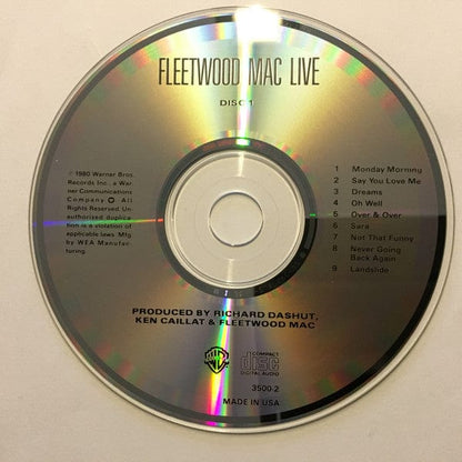 Fleetwood Mac - Live (2xCD) Warner Bros. Records CD 075992741026