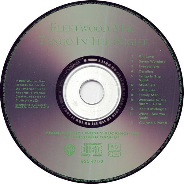 Fleetwood Mac – Tango In The Night (CD, Warner Bros. Records) Image 3