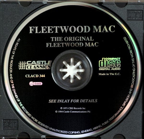 Fleetwood Mac - The Original Fleetwood Mac (CD) Castle Classics CD 5017615634426