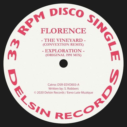 Florence - The Vineyard (Convextion & Peter Ford Remixes) (12") Delsin Vinyl