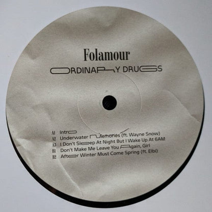 Folamour - Ordinary Drugs (2xLP) FHUO Records Vinyl