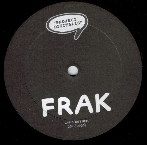 Frak - Project Digitalis  (LP) Börft Records, Djuring Phonogram Vinyl