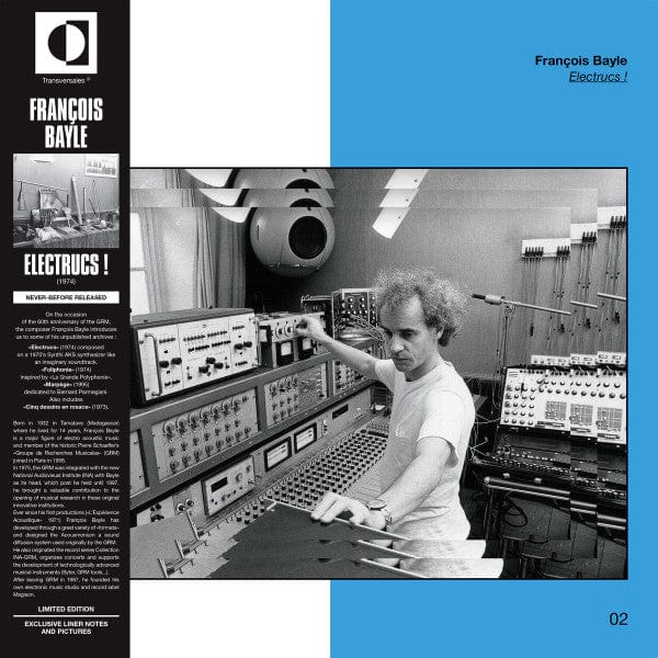 François Bayle - Electrucs ! (LP) Transversales Disques Vinyl 3760179354584