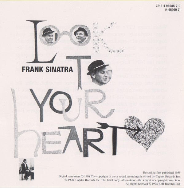 Frank Sinatra - Look To Your Heart (CD) Capitol Records,Capitol Records CD