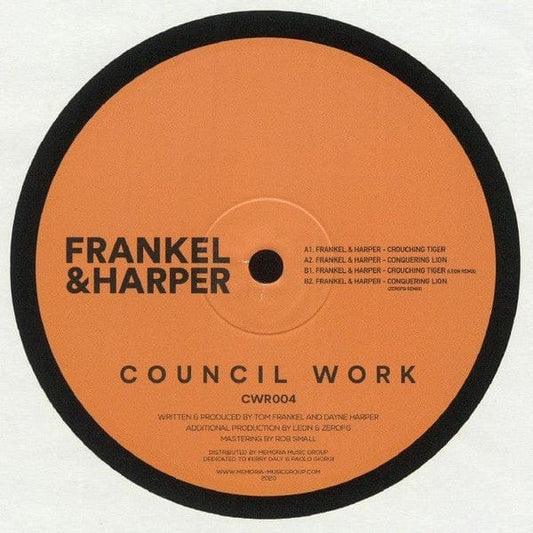 Frankel & Harper - Crouching Tiger EP (12") Council Work Vinyl