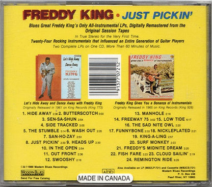 Freddy King* - Just Pickin' (CD) Modern Blues Recordings CD 9137707212