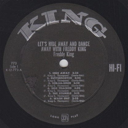 Freddy King – Let's Hide Away And Dance Away With Freddy King (LP, King Records, 1961) Image 3