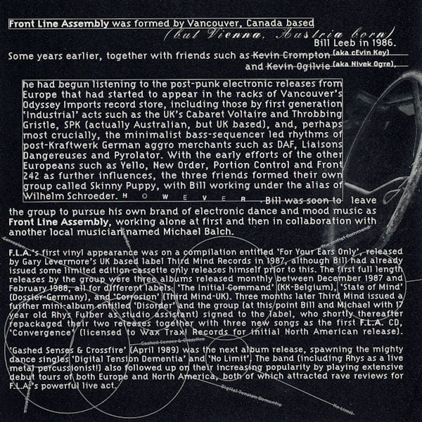 Front Line Assembly – Reclamation (CD, Roadrunner Records, 1997) Image 3