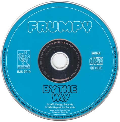Frumpy - By The Way (CD) Repertoire Records CD 4009910701928