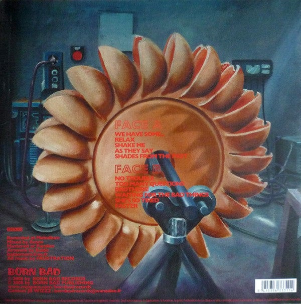 Frustration – Relax (LP, Born Bad Records, 2008) Back Cover