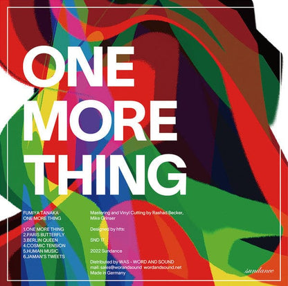 Fumiya Tanaka - One More Thing (Second Part) (2x12") Sundance Vinyl