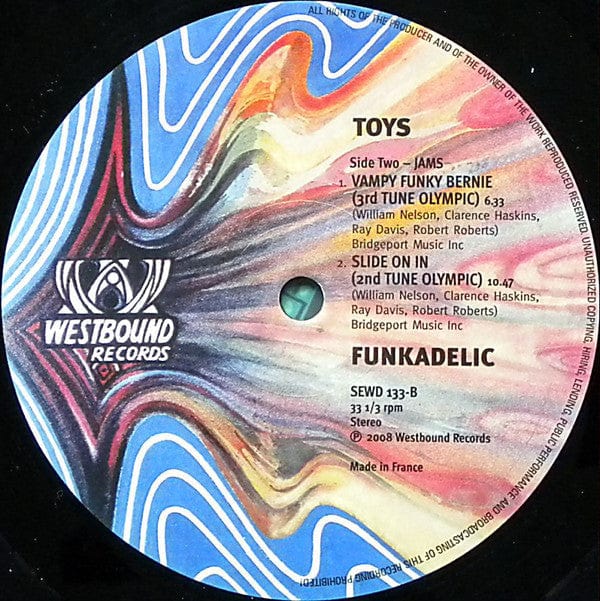 Funkadelic - Toys (LP) Westbound Records Vinyl 029667713313