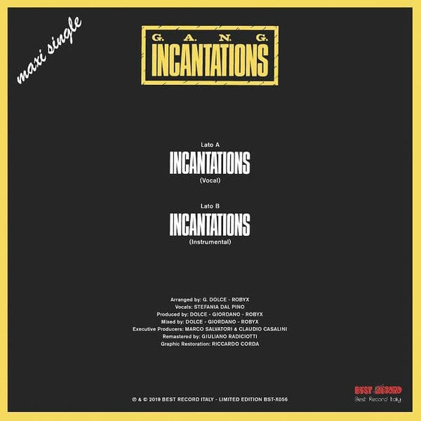 G.A.N.G. - Incantations (12") Best Record Italy,Best Record Vinyl