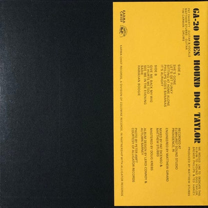 GA-20 – GA-20 Does Hound Dog Taylor: Try It...You Might Like It! (LP, Salmon Pink, Karma Chief Records, 2021) Back Cover