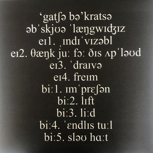 Gacha Bakradze - Obscure Languages (LP) Lapsus Records Vinyl 4062548020212