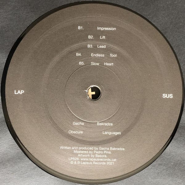 Gacha Bakradze - Obscure Languages (LP) Lapsus Records Vinyl 4062548020212