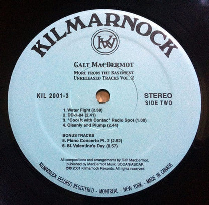 Galt MacDermot - More From The Basement (Unreleased Tracks Vol. 2) (LP) Kilmarnock Vinyl