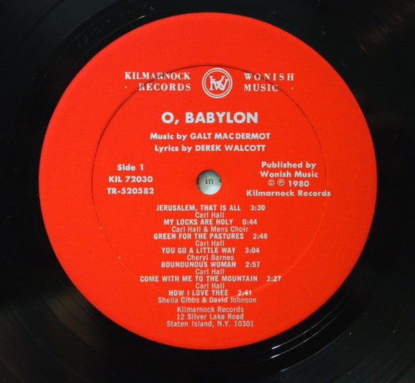 Galt MacDermot - O, Babylon! (LP) Kilmarnock Vinyl