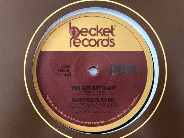 Garfield Fleming - Don't Send Me Away (12") Becket Records Vinyl 068381505002