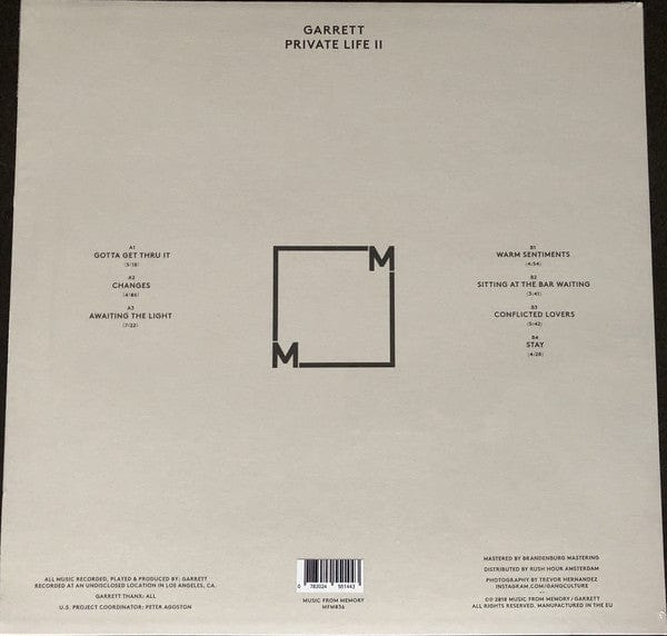 Garrett (2) - Private Life II (LP) Music From Memory Vinyl 783024551443