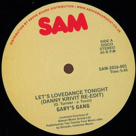 Gary's Gang - Let's Lovedance Tonight (Danny Krivit Re-Edit) (12") Sam Records Vinyl