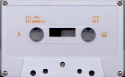 Gel-Sol – Zetaworld (Cassette, Further Records, 2014) Back Cover