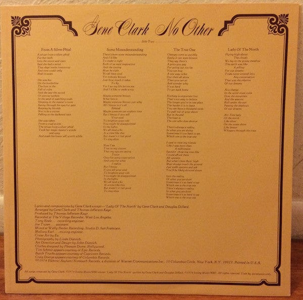 Gene Clark - No Other on Asylum Records at Further Records