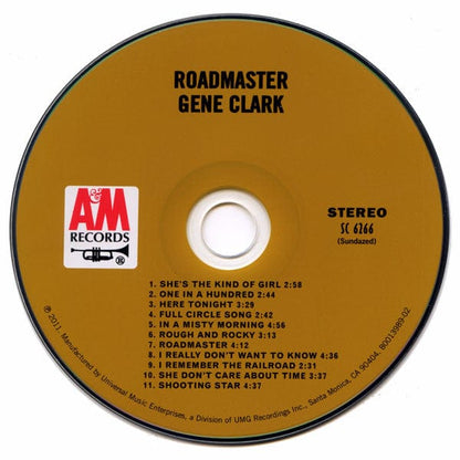 Gene Clark - Roadmaster (CD) Sundazed Music CD 090771626622