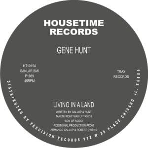 Gene Hunt - Living In A Land (12") Housetime Records Vinyl