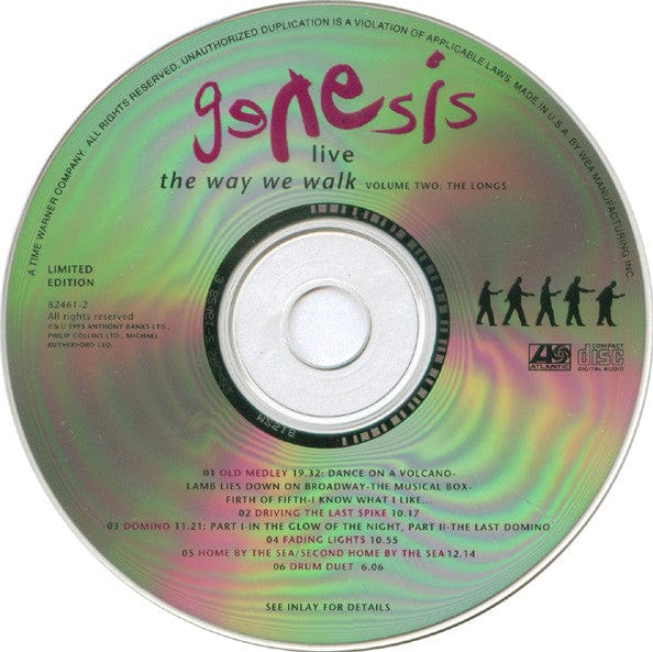Genesis - Live / The Way We Walk (Volume Two: The Longs) (CD) Atlantic,Atlantic CD 075678246128