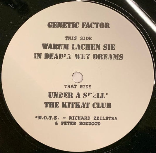 Genetic Factor - Sampler (12") Artificial Dance Vinyl