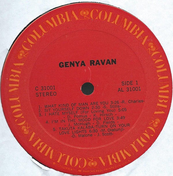 Genya Ravan - Genya Ravan (LP) Columbia Vinyl