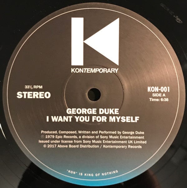 George Duke - I Want You For Myself (12") Kontemporary Vinyl