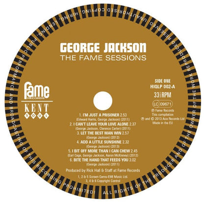 George Jackson (3) - The Fame Sessions (LP) Kent Soul Vinyl
