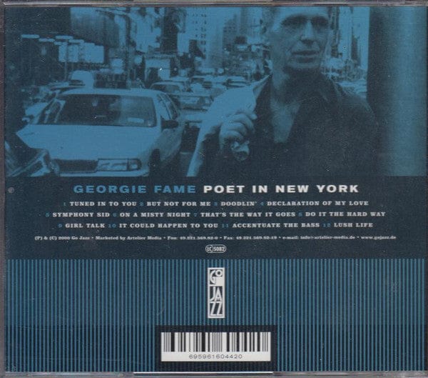 Georgie Fame - Poet In New York (CD) Go Jazz CD 695961604420