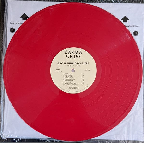 Ghost Funk Orchestra – Night Walker / Death Waltz (LP, Red, Karma Chief Records, 2022) Image 3