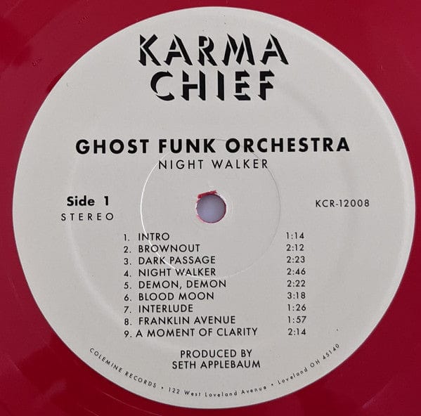 Ghost Funk Orchestra – Night Walker / Death Waltz (LP, Red, Karma Chief Records, 2022) Image 4