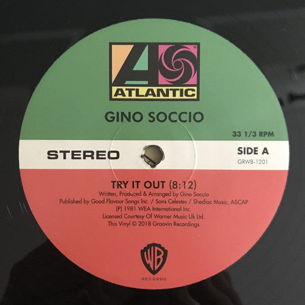 Gino Soccio - Try It Out (12") Atlantic, Groovin Recordings Vinyl
