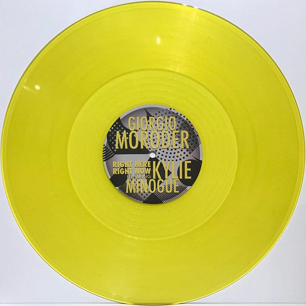 Giorgio Moroder Featuring Kylie Minogue - Right Here, Right Now (12") Good For You Records Vinyl 5060202594597