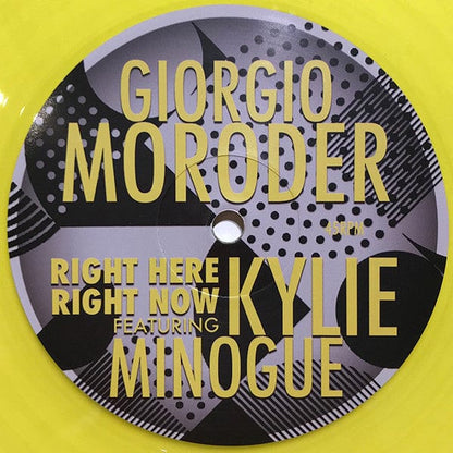 Giorgio Moroder Featuring Kylie Minogue - Right Here, Right Now (12") Good For You Records Vinyl 5060202594597