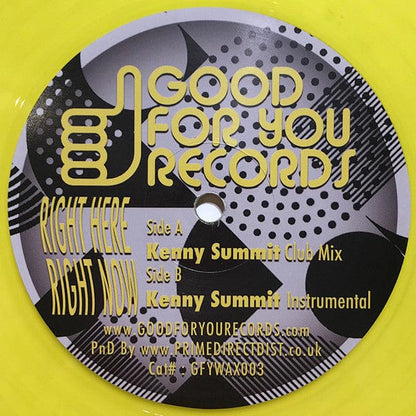 Giorgio Moroder Featuring Kylie Minogue - Right Here, Right Now (12") Good For You Records Vinyl 5060202594597