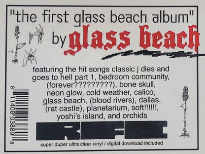 glass beach – the first glass beach album (2xLP, Super Duper Ultra Clear, Run For Cover Records, 2022) Image 3