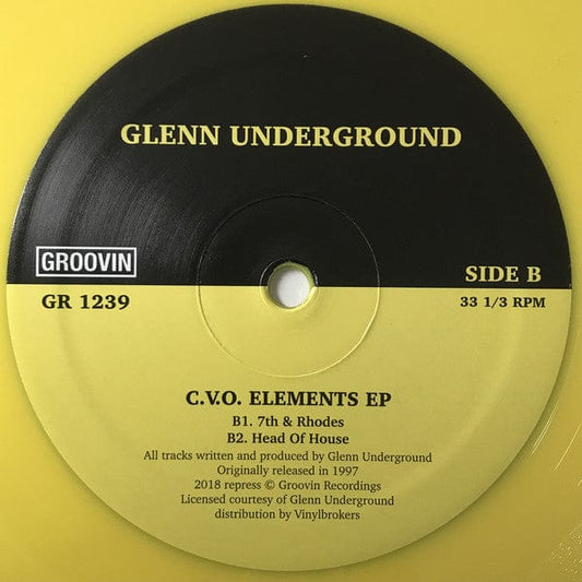 Glenn Underground - C.V.O. Elements EP (12", EP, Yel) on Groovin Recordings at Further Records