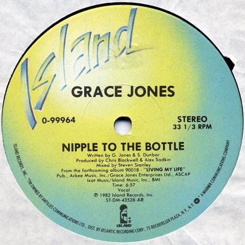 Grace Jones - Nipple To The Bottle (12") Island Records Vinyl